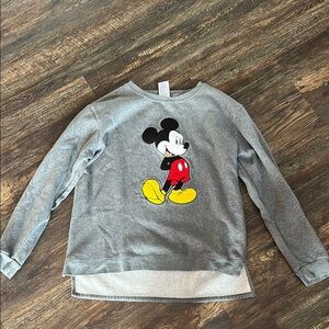 Gray Mickey Mouse Sweatshirt